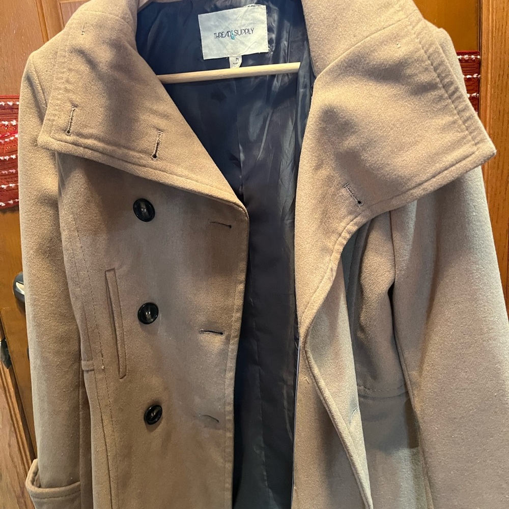Beige Peacoat